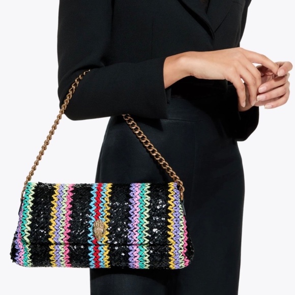 NWOT Kurt Geiger Kensington sequin shoulder crossbody handbag GORGEOUS! - Picture 11 of 11